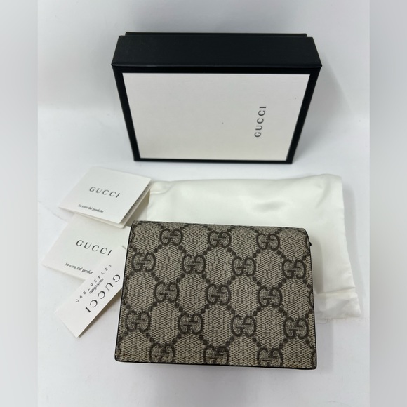 New Gucci wallet Supreme Canvas Bosco Patch Card Case Wallet - Picture 6 of 10